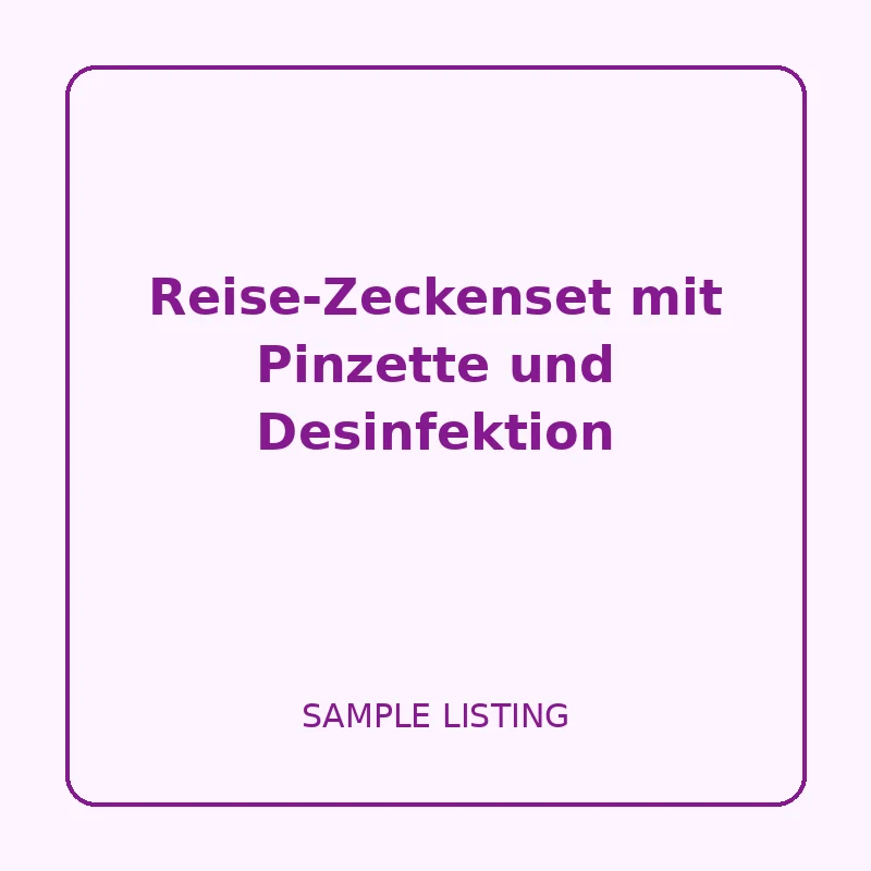 Reise-Zeckenset mit Pinzette und Desinfektion - Sample Care