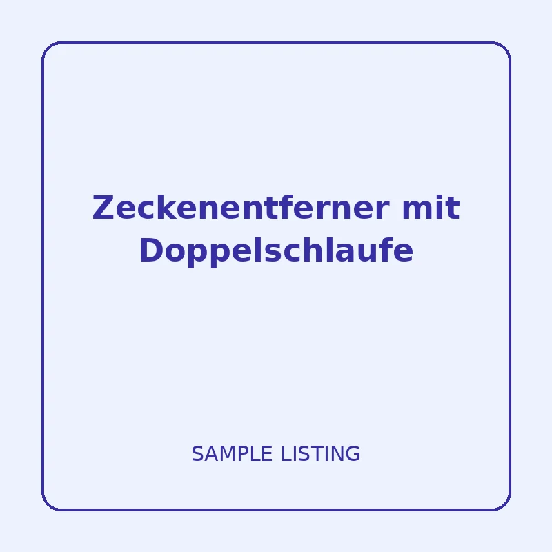 Zeckenentferner mit Doppelschlaufe - Sample Outdoors
